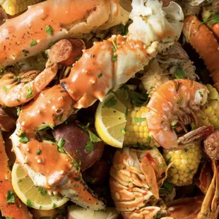 a platter of seafood