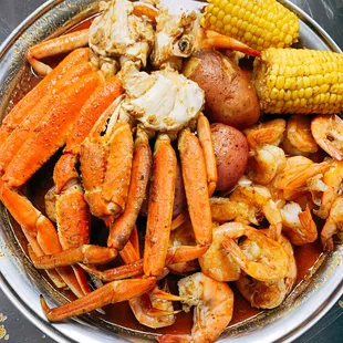 Combo D 1 LB Snow Crab 1/2 LB Shrimp (No Head)