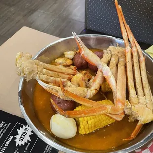 Snow Crab Legs, Shrimp(No Head)