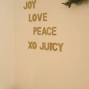 two wreaths on the wall