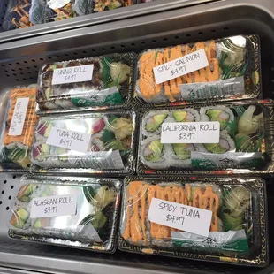 Sushi display