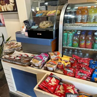 Ships and drink and bakery section