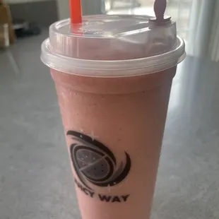 The North Star.  Oj with yogurt strawberries and banana.