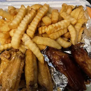 10pc combo with honey bbq &amp; teriyaki wings