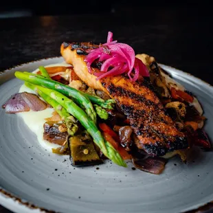 Grilled Salmon Plate