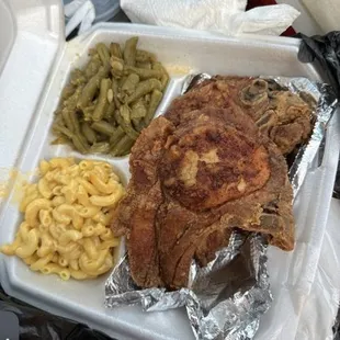 a tray of food