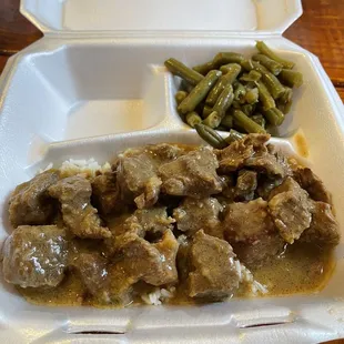 Need tips over rice, green beans
