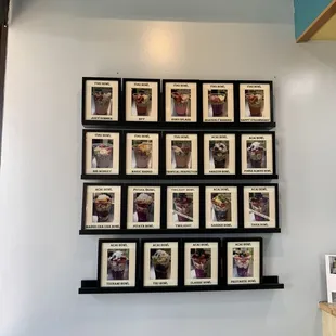 Photos of items from the menu