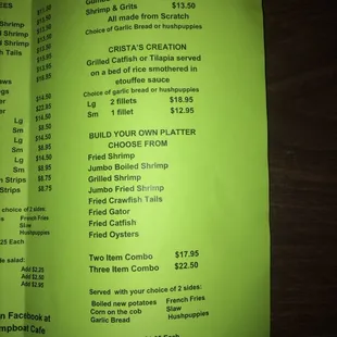 Menu Page 2