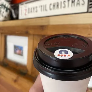 Peppermint mocha latté