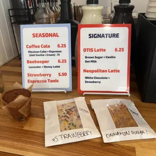 Seasonal &amp; Specials as of 7/2023