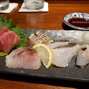 Chef&apos;s tasting menu (11/9/21): 5 kinds of sashimi