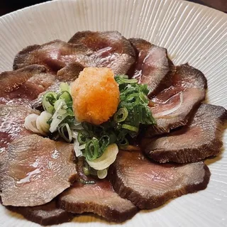 Seared Beef Tongue with Homemade Ponzu