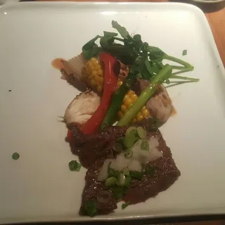 Beef Skirt Steak, Marinated Miso