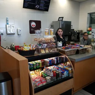 Coffee in a car dealership.  Why not?