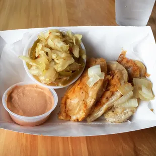 Buffalo Chickpea Pierogis