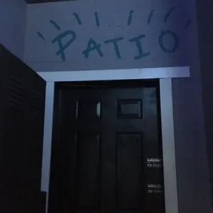 a door with graffiti on it