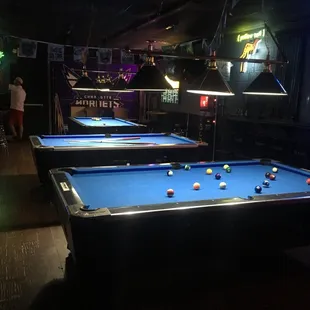 billiards and pool tables