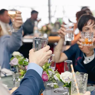 A wedding toast