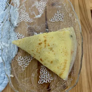 a slice of cheesecake