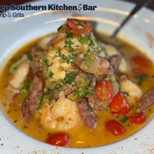 This will go down as one of MY top five favorite SHRIMP & GRITS of all time!