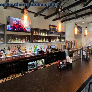 the bar