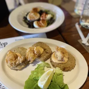 Fried Green Tomatoes with Shrimp