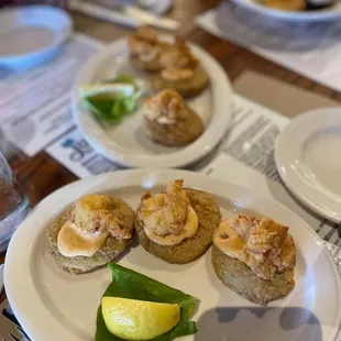 Fried Green Tomatoes with Shrimp