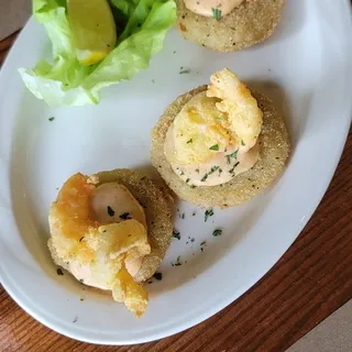 Fried Green Tomatoes with Shrimp