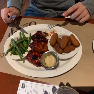 Blackberry Chipotle Glazed Thighs