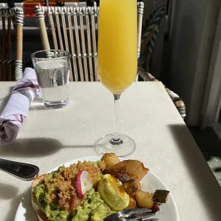 Mimosas and AVOCADO TOAST