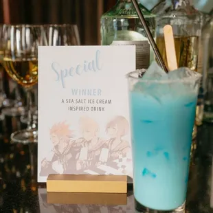 Our specialty cocktail - Kingdom Hearts themed!