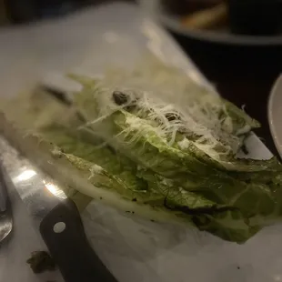 Grilled Cesar salad!! A delectable salad and just dances in your tastebuds!!