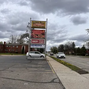 a car parked in a parking lot