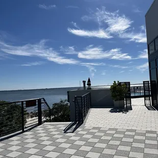 a view of the ocean from the patio