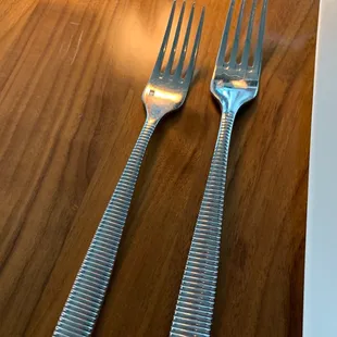 Some people have two forks I have one, why is that? Has somebody been sitting at this table before us?