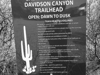 Gabe Zimmerman Davidson Canyon Trailhead