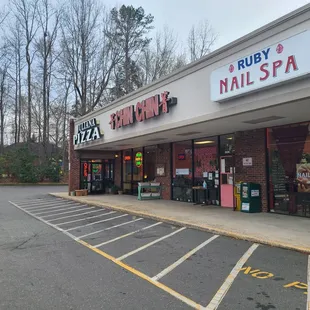the outside of a busy nail spa