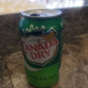 a can of canada dry