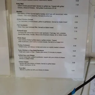 LUNCH MENU