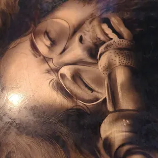 a woman talking on the phone