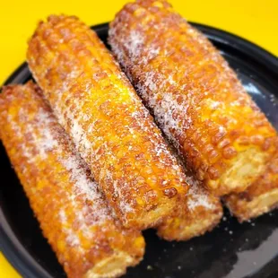 Julians Sweet fried corn on the cob