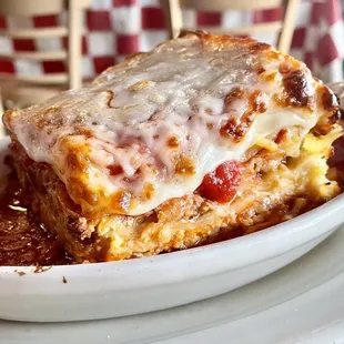 Meat lasagna lunch special
