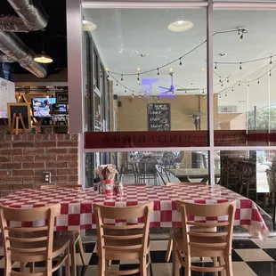the dining area