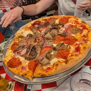 All Meats Pizza
