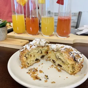 Chocolate Almond Croissant cross section