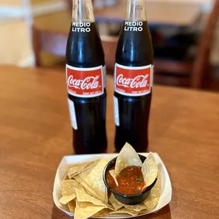 Complimentary chips &amp; spicy salsa