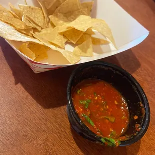 Chips and salsa.