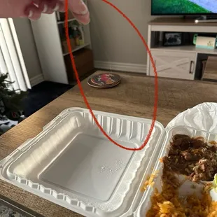 Here is the gigantic long ass hair that I found in my food. Absolutely fucking disgusting.
