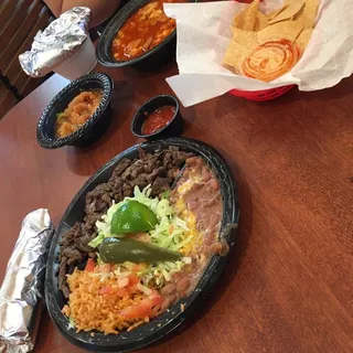 Carne Asada Fajitas Plate